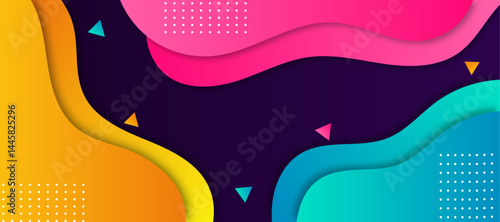 Gradient abstract colorful shapes background. Fluid, liquid gradient vector background.