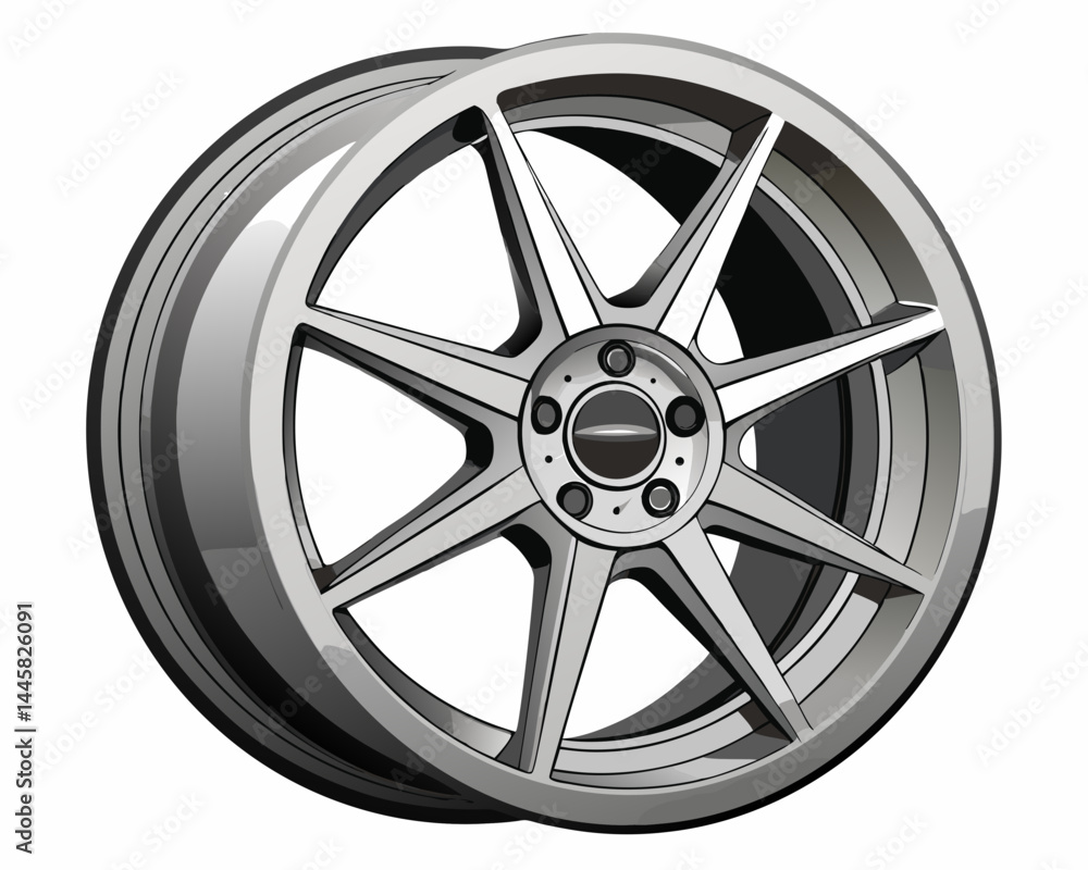 Obraz premium Matte Alloy Wheel