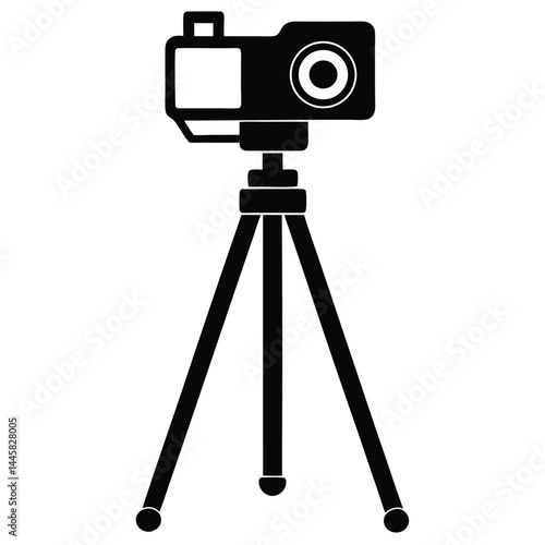 journalist element isolated digital camera on trip  on white background