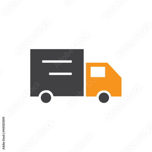 package delivery car color icon