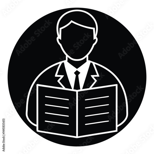 journalist element isolated news website layout on white background