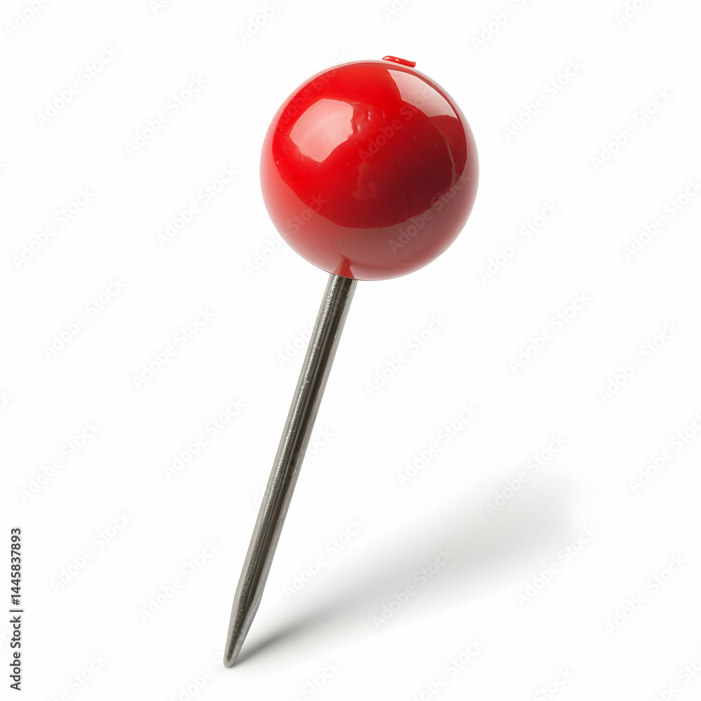 Red Push Pin with Metal Point for Office and Home Organization Red Push Pin with Metal Point for Office and Home Organization
