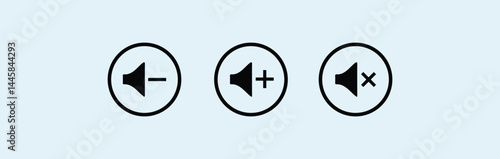 media player icon button. Media Player Button Set Vector Design.