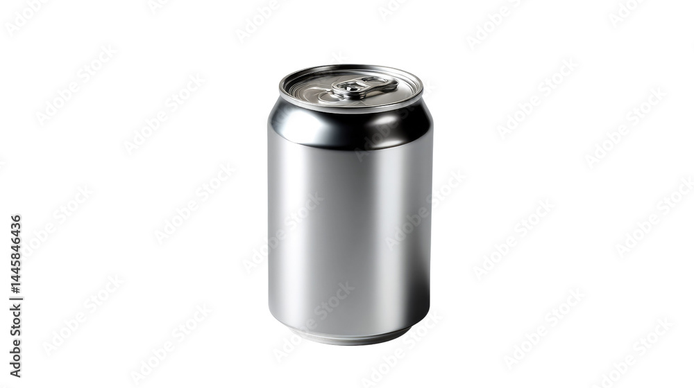 Metallic Refreshment: A close-up studio shot of a sleek, metallic soda can, exuding a sense of cold refreshment and modern design. Metallic Refreshment: A close-up studio shot of a sleek, metallic soda can, exuding a sense of cold refreshment and modern design.
