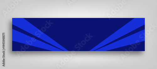 abstract blue web banner or linkedin cover design template