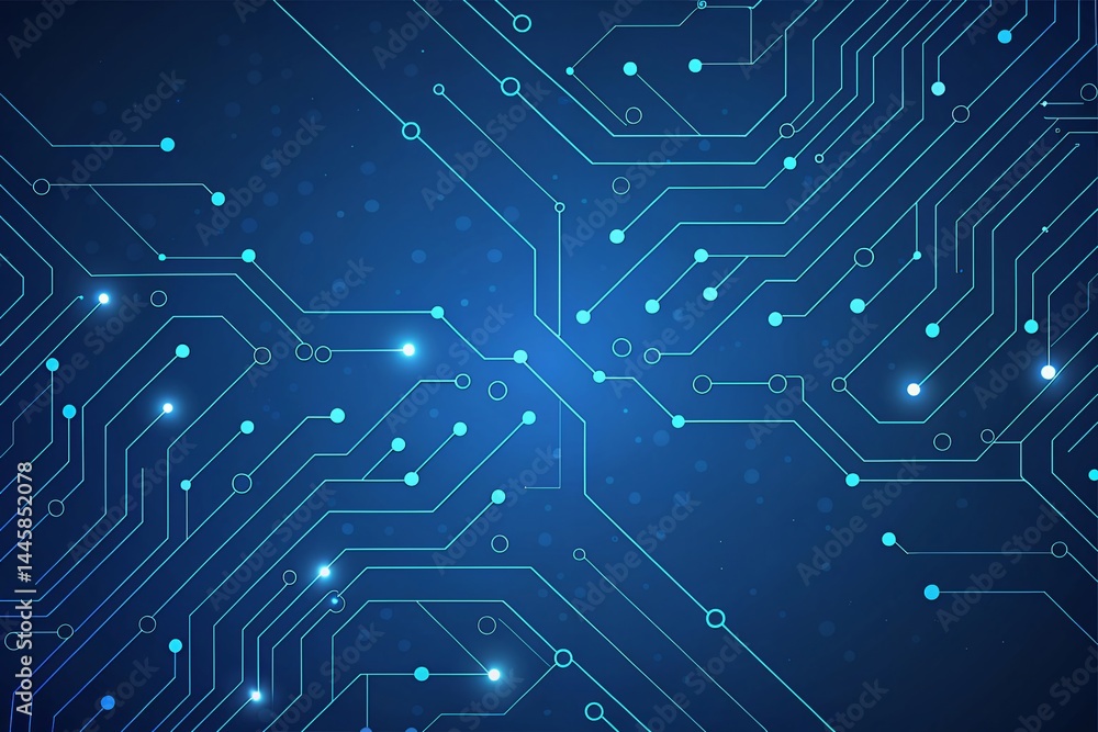 Abstract Blue Circuit Board Background High-Resolution Technology Image Abstract Blue Circuit Board Background High-Resolution Technology Image