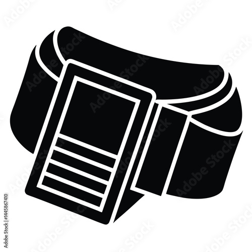 journalist element isolated press armband on white background