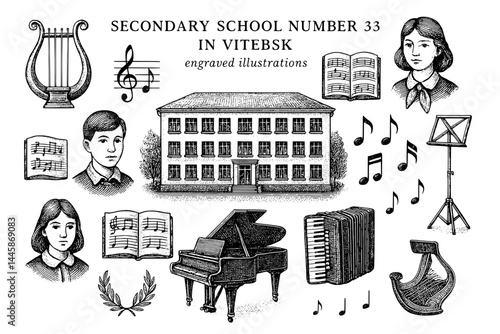 Celebrating creativity and education at Vitebsk's secondary school number 33 during the vibrant music festival