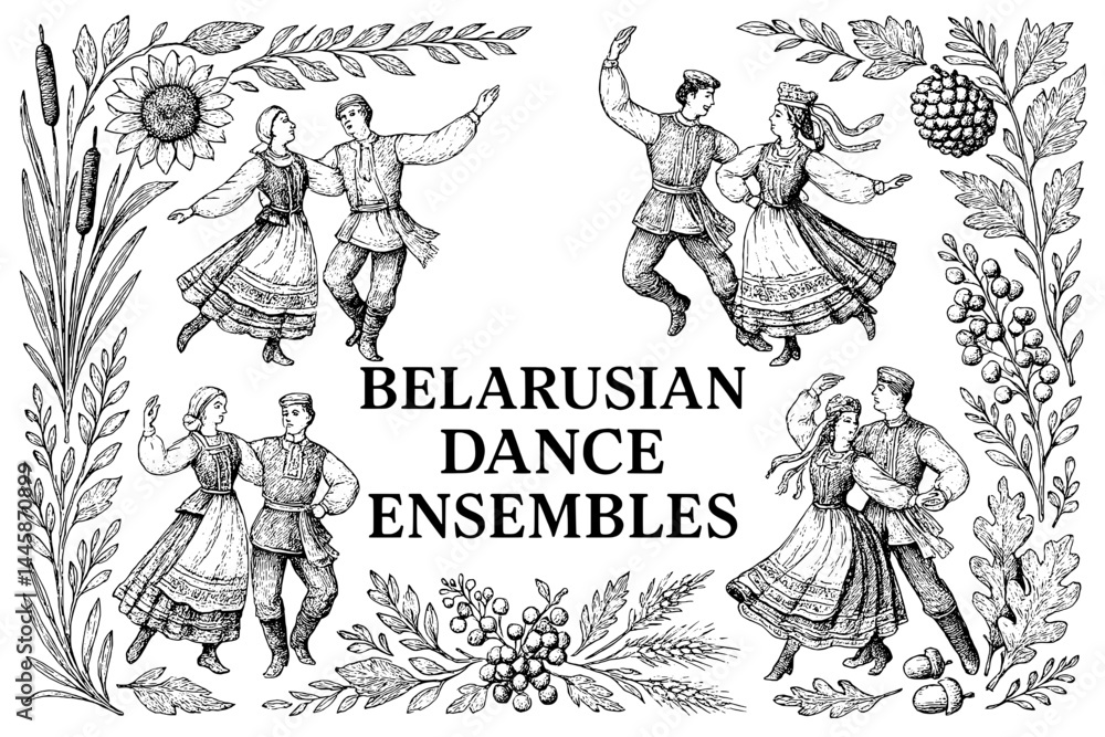 Belarusian dance ensembles celebrate vibrant culture through traditional movements and costumes Belarusian dance ensembles celebrate vibrant culture through traditional movements and costumes