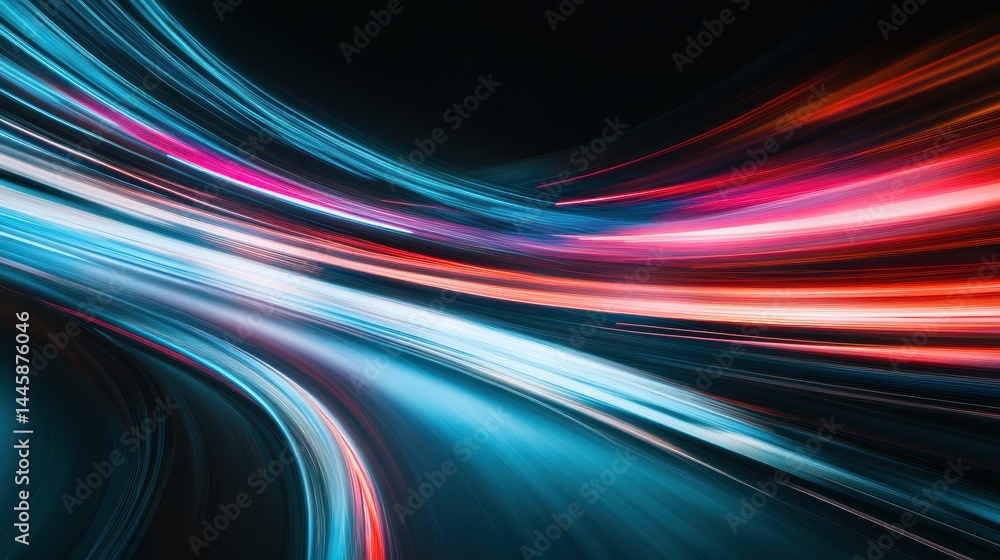Dynamic light streaks in abstract design with blurred motion creating modern vibe and energy for presentation Dynamic light streaks in abstract design with blurred motion creating modern vibe and energy for presentation