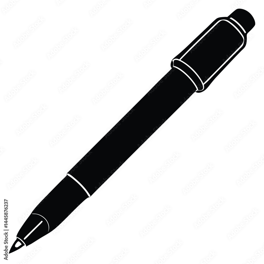 journalist element isolated pen on white background journalist element isolated pen on white background