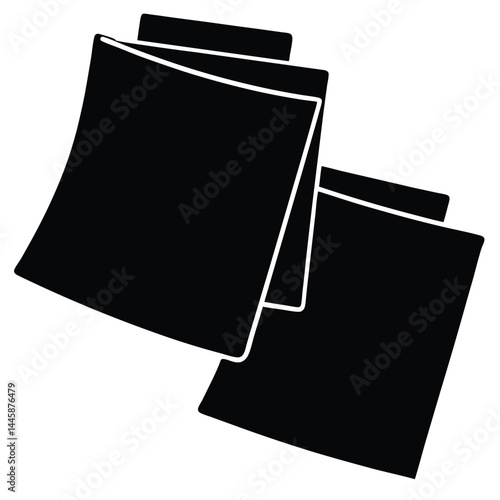journalist element isolated sticky notes on white background