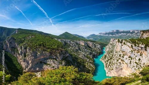 amazing view of the gorges du verdon canyon alpes de haute provence france