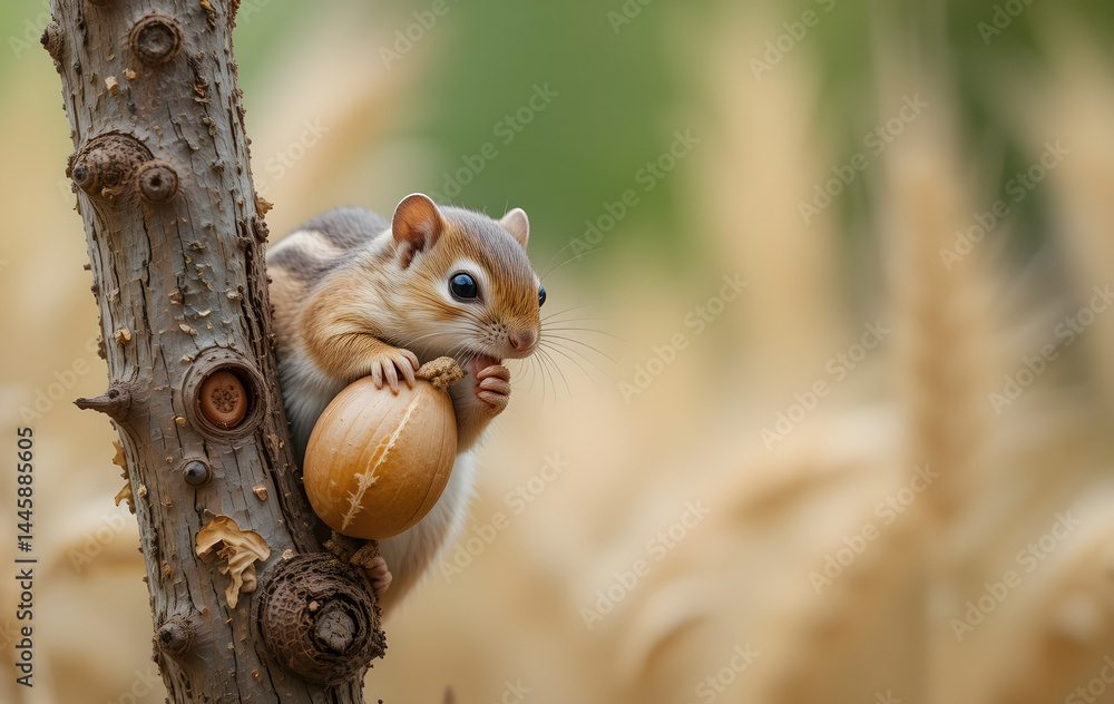 Obraz premium squirrel on a tree