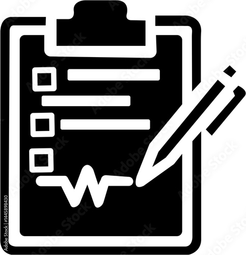 clipboard task checklist business checkmark icon set project goal progress management to-do list document vector illustration schedule priority design for web and app. stock vector. eps 10. isolated o