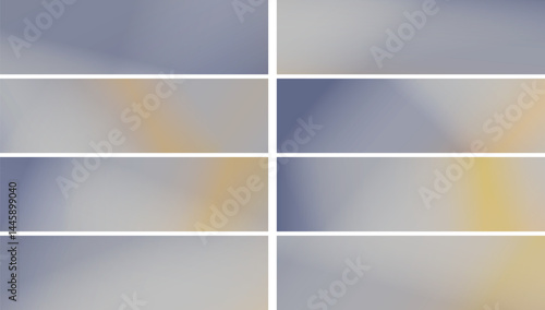 Gradient banners, soft and blended, showcasing subtle color transitions with copy space