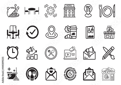 Drinking Coffee, Daily Routine, Invitation to Hang Out – Vector Set for Social Media, Marketing & Cafe editable vector
