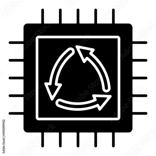 Electronic Waste Simple Icon Vector Illustration Concept