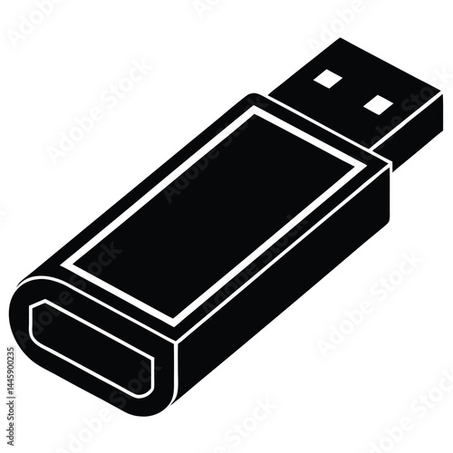 High-Resolution USB Flash Drive Icon  Portable Data Storage Solution