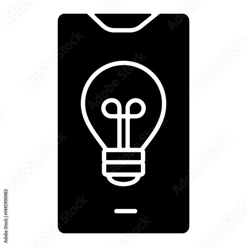 Light Blub Simple Icon Vector Illustration Concept
