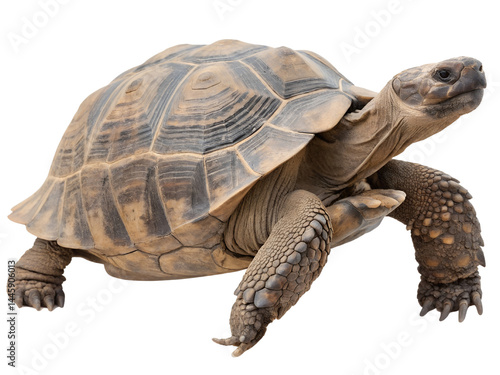 Obraz na płótnie Tortoise in Natural Habitat Isolate on transparent background cutout, PNG file, Cutout file w salonie