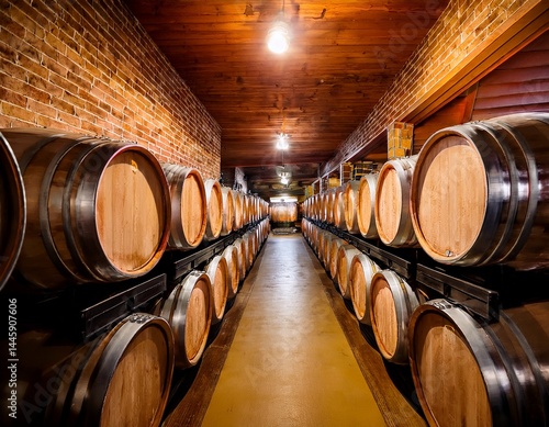 bourbon barrels aging in buffalo trace distillery