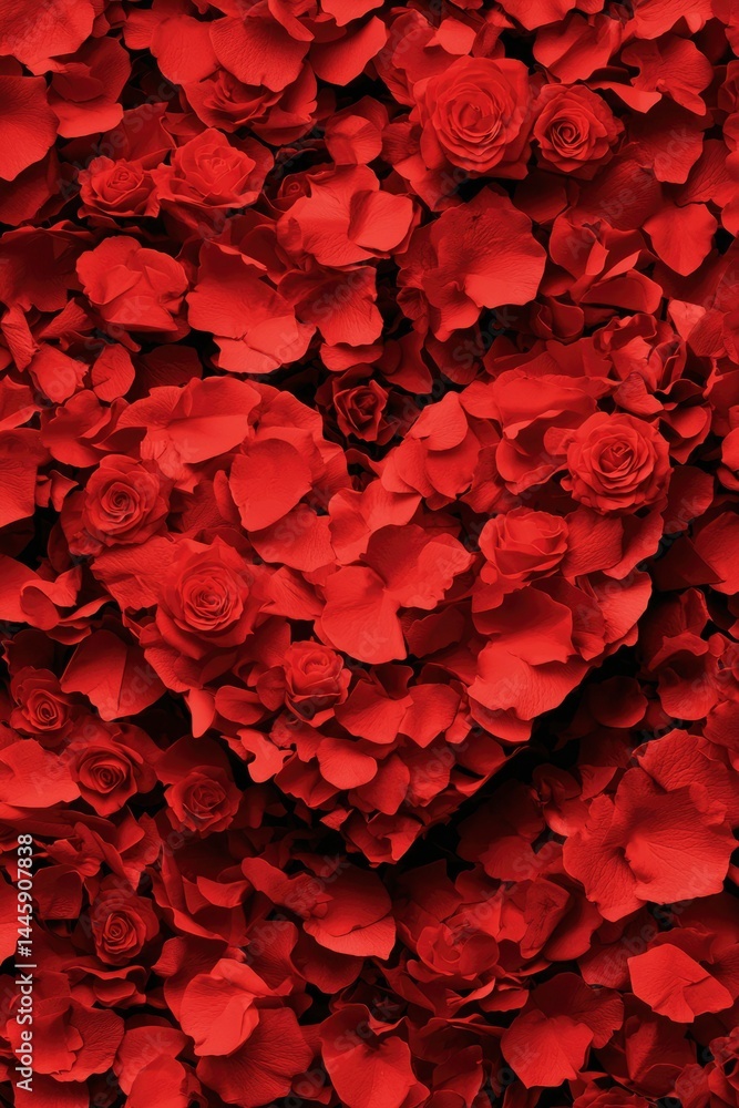 Red rose heart design