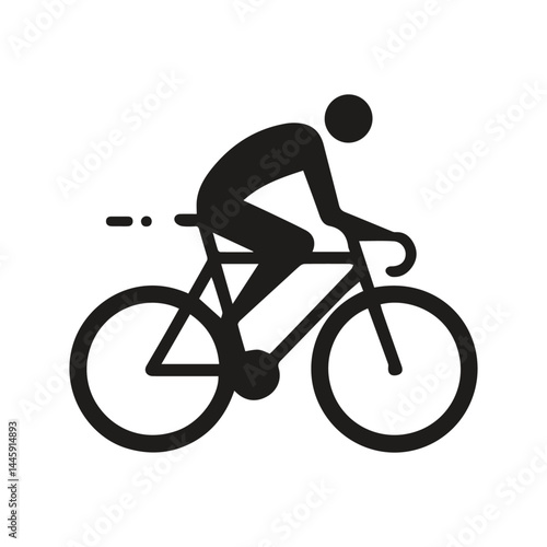 Minimalist Bicycle Ride Vector Design