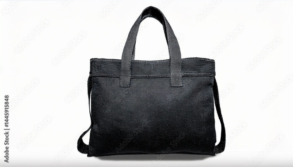 Naklejka premium black leather handbag
