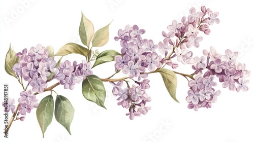 watercolor drawing of lilac flowers on light backdrop. painting flowers background. illustration floral nature.  flower wallpaper for greeting cards, weddings or birthdays. Copy space. space for text