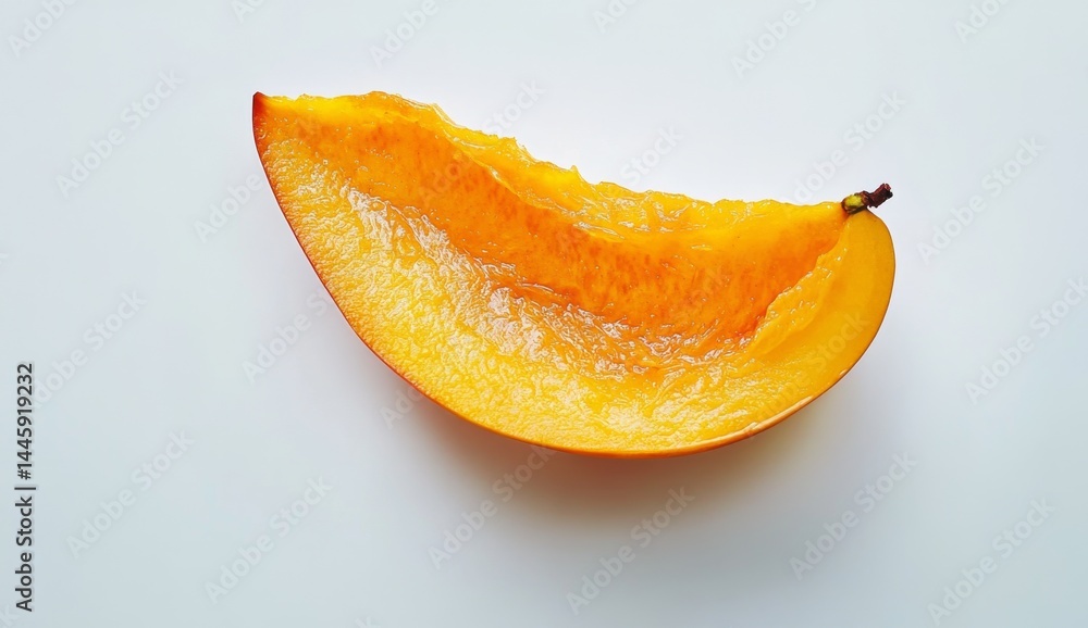 Mango slice close-up Mango slice close-up