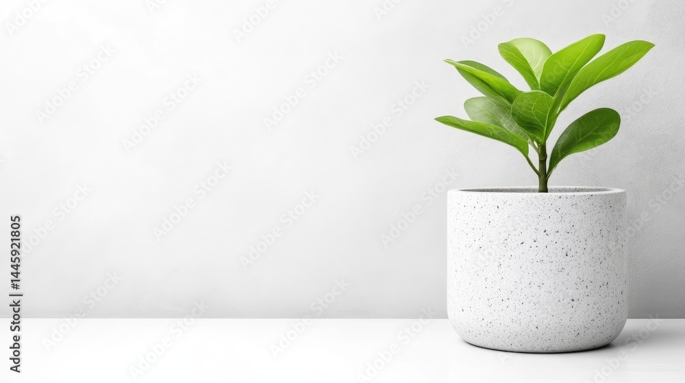 A small green plant growing in a white ceramic pot on a minimalist white surface, indoor setting with soft lighting, and natural and serene composition. A small green plant growing in a white ceramic pot on a minimalist white surface, indoor setting with soft lighting, and natural and serene composition.