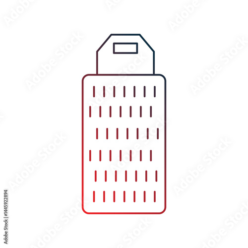 grater gradient outline icon with white background vector stock illustration