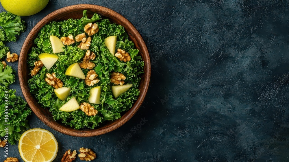 Kale and apple salad with walnuts and lemon dressing A crunchy, detoxifying salad for fat loss Kale and apple salad with walnuts and lemon dressing A crunchy, detoxifying salad for fat loss