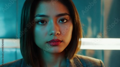 video potrait of a woman