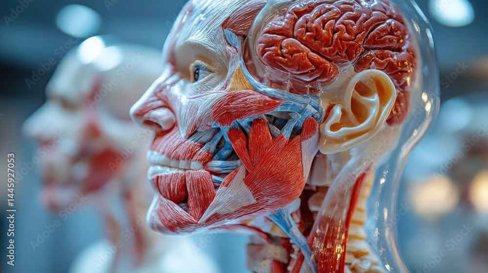 Fototapeta premium of detailed 3d anatomical models for educational purposes.