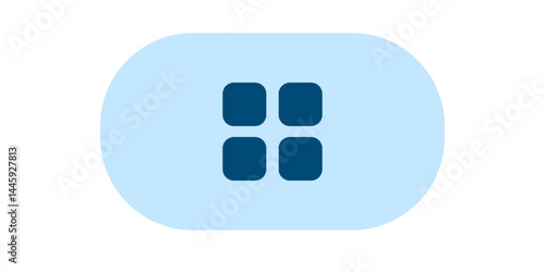 App drawer icon, mobile menu icon, user interface symbol