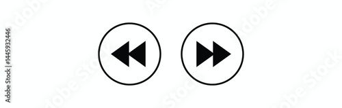 media player icon button. Media Player Button Set Vector Design.