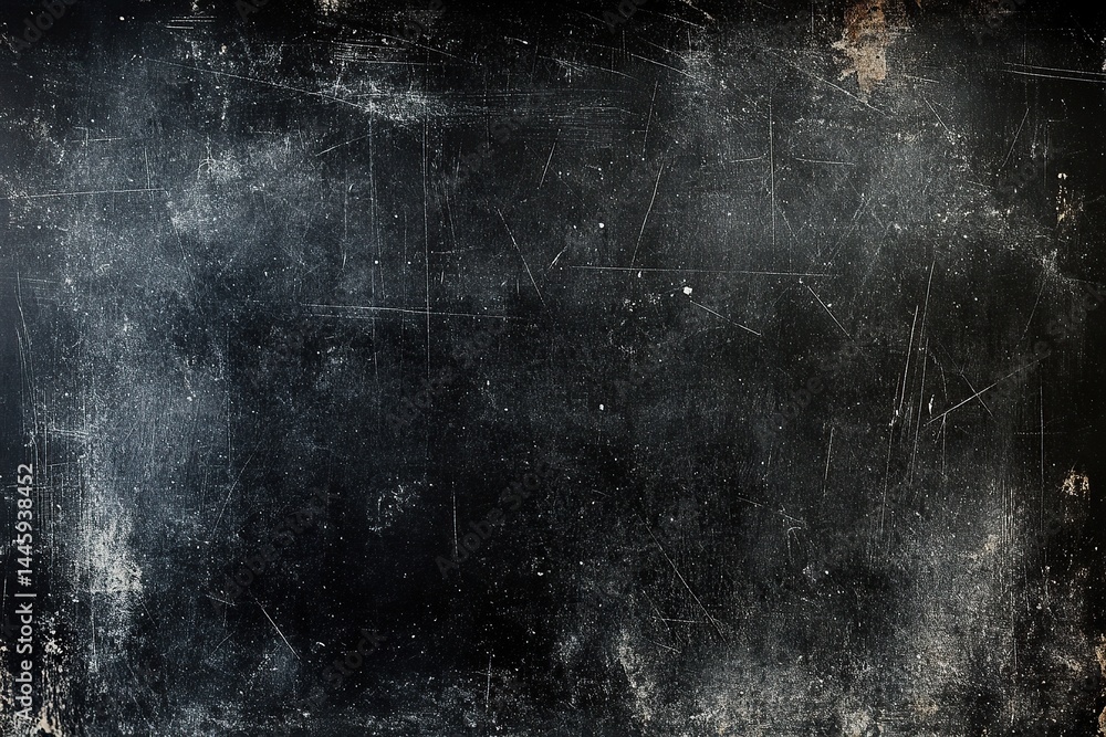 Abstract Cosmic Dust Cloud and Starfield on Dark Black Background Abstract Cosmic Dust Cloud and Starfield on Dark Black Background