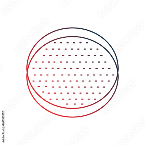 sieve gradient outline icon with white background vector stock illustration
