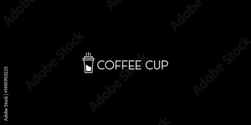 vector logo design for coffee break, coffee cup, coffee milk, coffee home. simple, luxurious template design