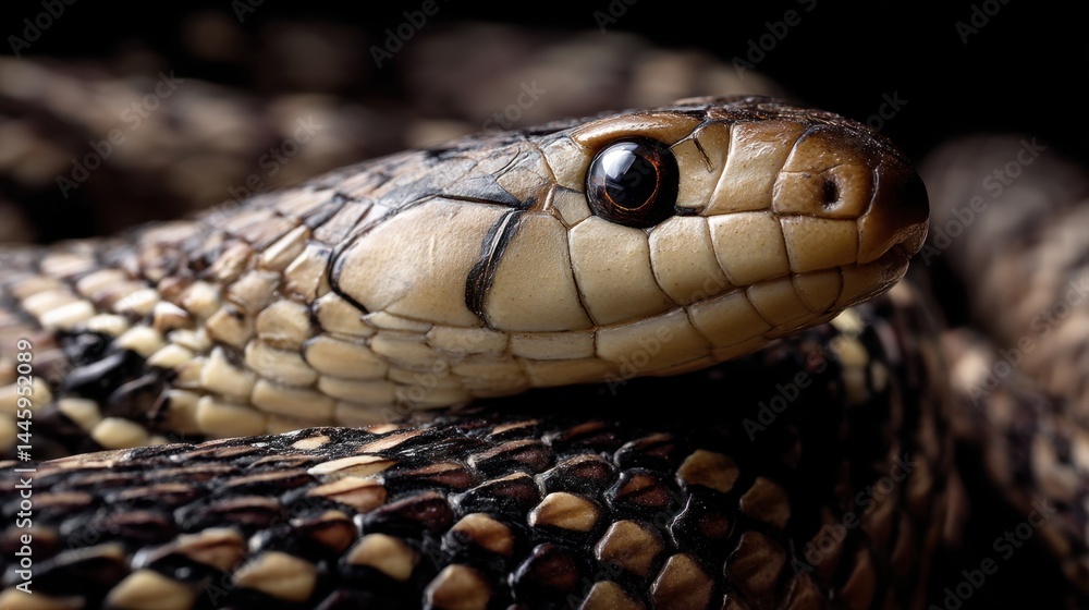 Snake Portrait: Scales and Serenity Snake Portrait: Scales and Serenity