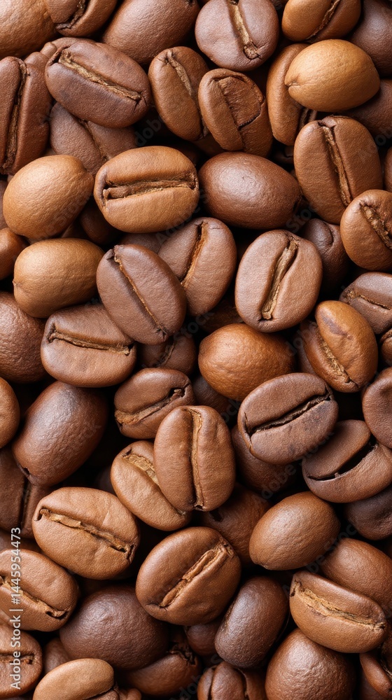 Close-Up View of Various Coffee Beans in Natural Color Tones Close-Up View of Various Coffee Beans in Natural Color Tones
