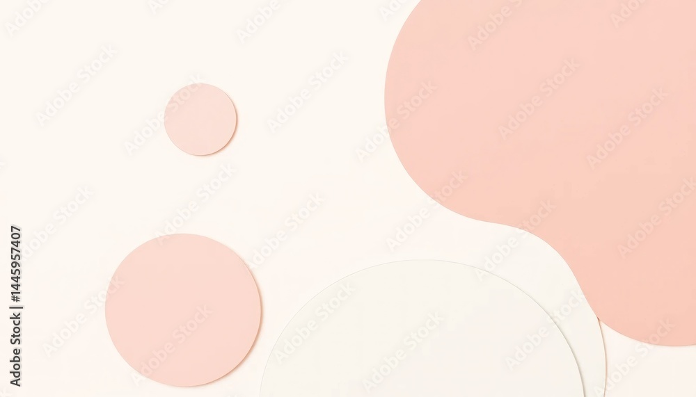 custom made wallpaper toronto digitalDelicate palette arrangement of pastel circles and wavy organic shape on a cream background creates a clean and minimalist aesthetic