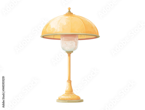 Obraz na płótnie A yellow lamp w salonie