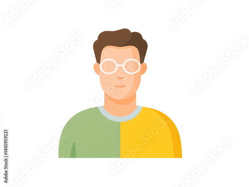 Obraz na płótnie A man wearing glasses w salonie