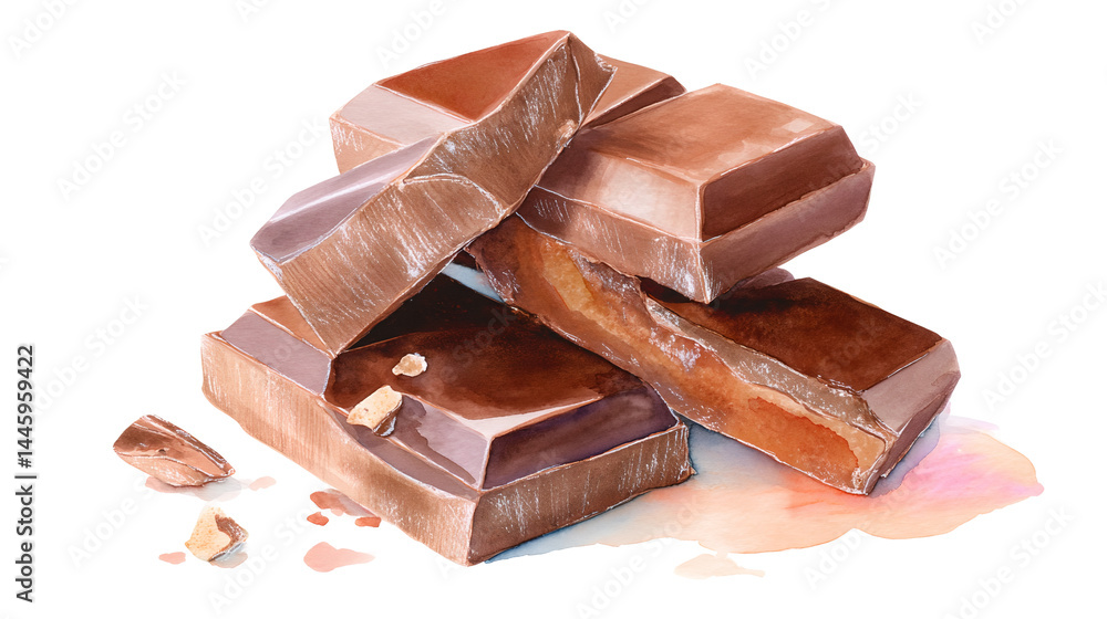 A close up of a chocolate bar