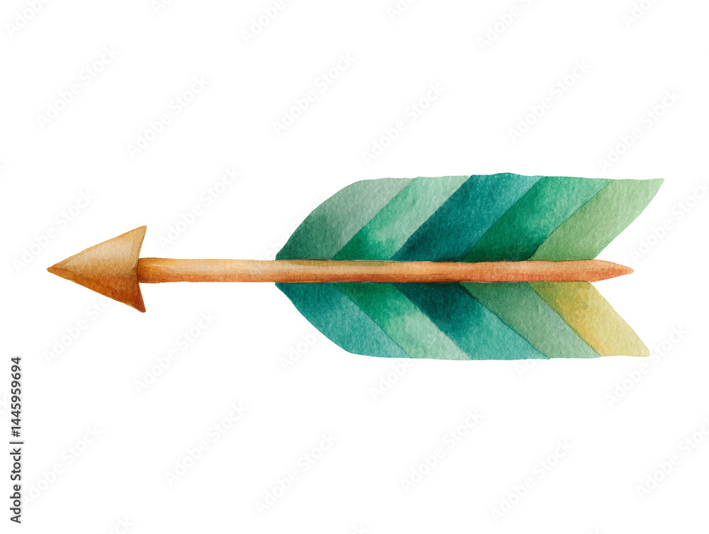 A green arrow pointing to the right