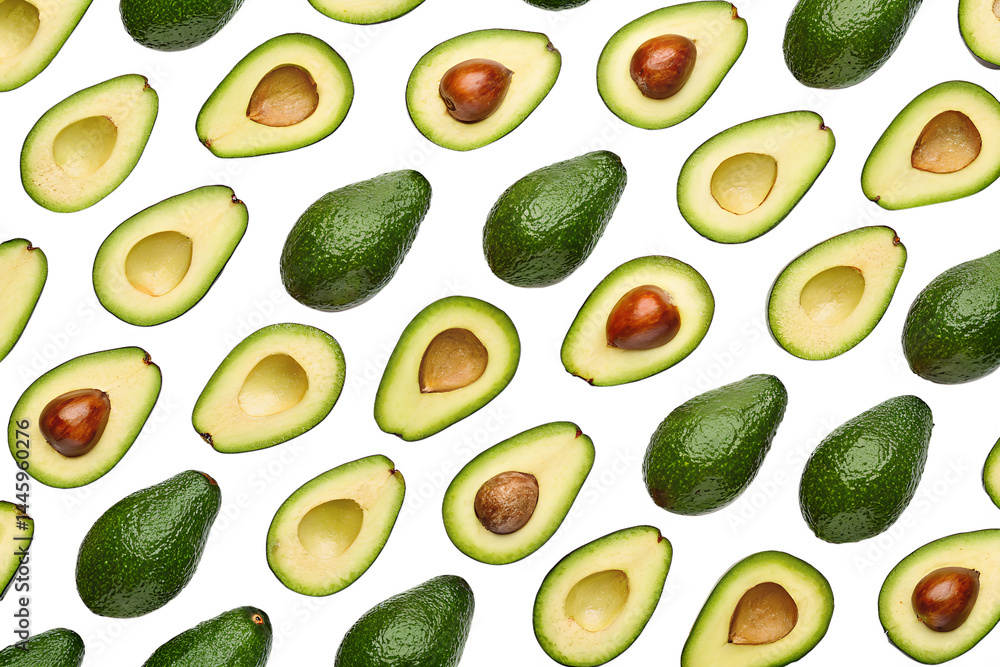 seamless pattern of avocado fruits seamless pattern of avocado fruits