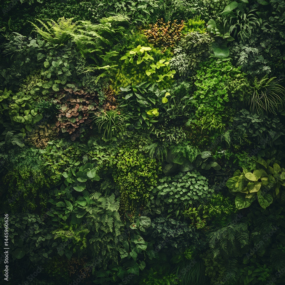 Obraz premium system up of a complex living wall Close